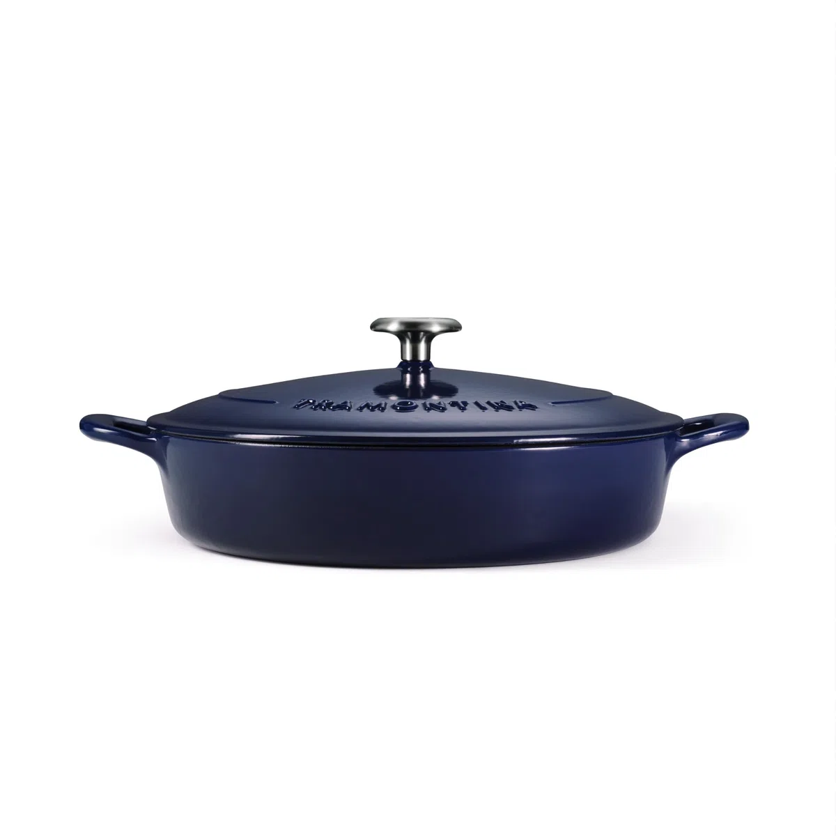 Tramontina Padella Bassa in Ghisa Smaltata Blu Bestow 30 cm 3,8 L