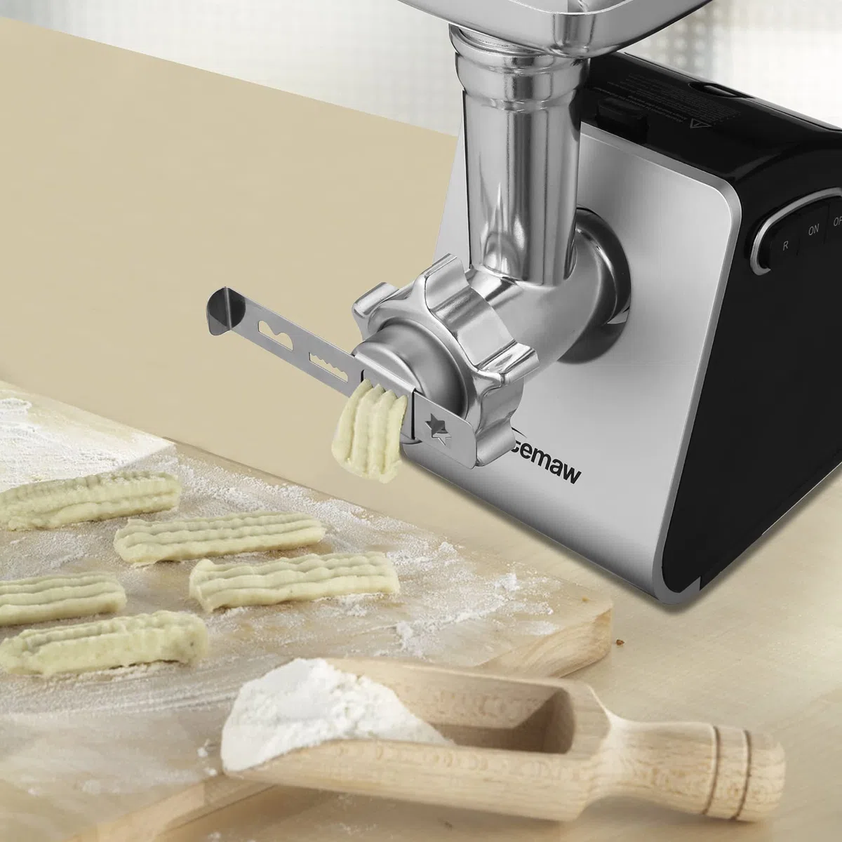 COOCHEER Tritacarne elettrico, Multifunzione Tritacarne Tritatutto 5 IN 1 con 3 dischi forati, 4 lame, accessori per salsicce e kibbe per cucina domestica& carne