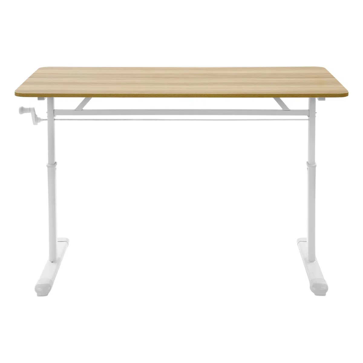 Scrivania regolabile in altezza, 120 x 60 cm, tavolo da lavoro manuale