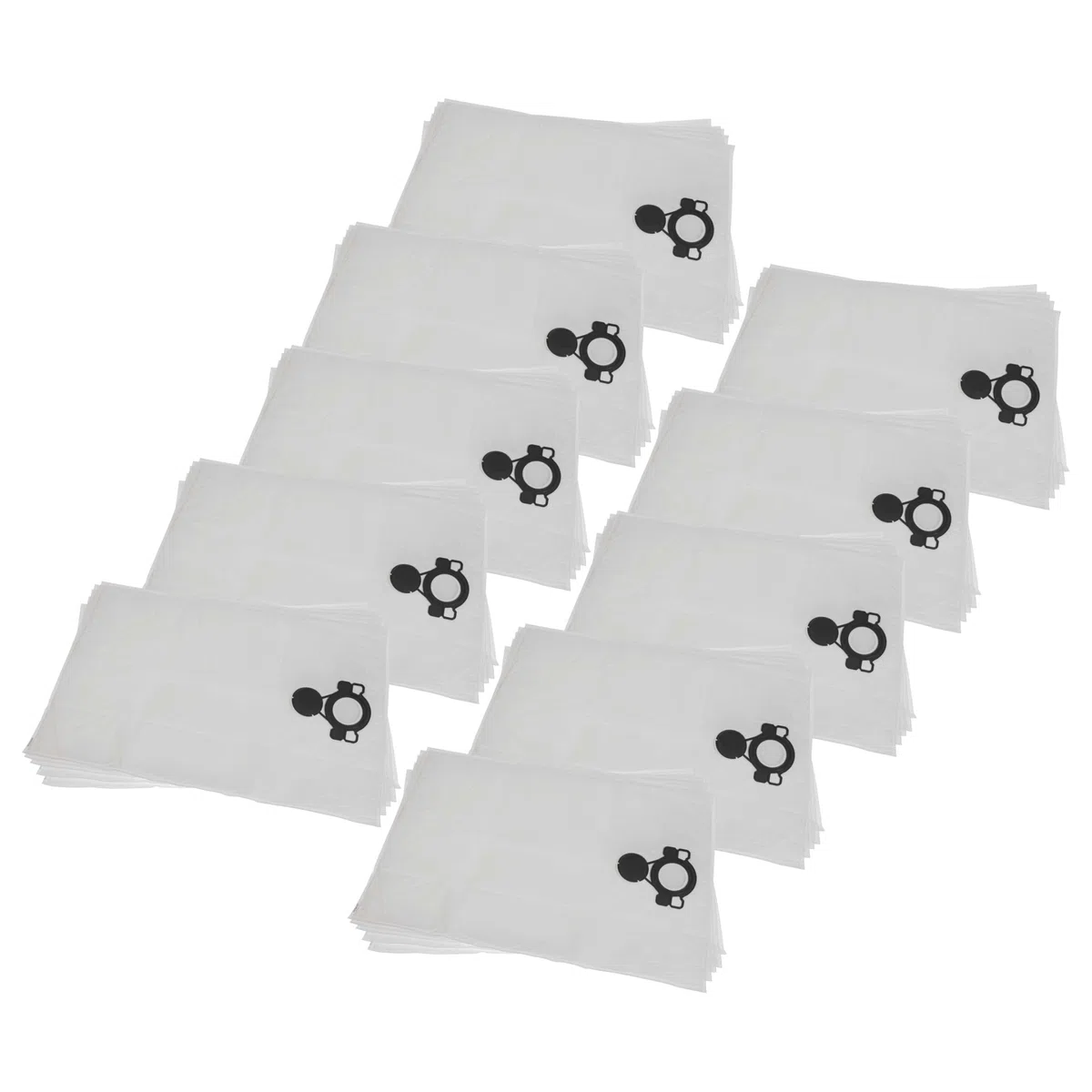 vhbw 50x sacchetto compatibile con Flex VCE 44 M AC, VCE 44 H AC, VCE 44 L AC Kit, VCE 44 L AC aspirapolvere - 52,5cm x 39cm Bianco