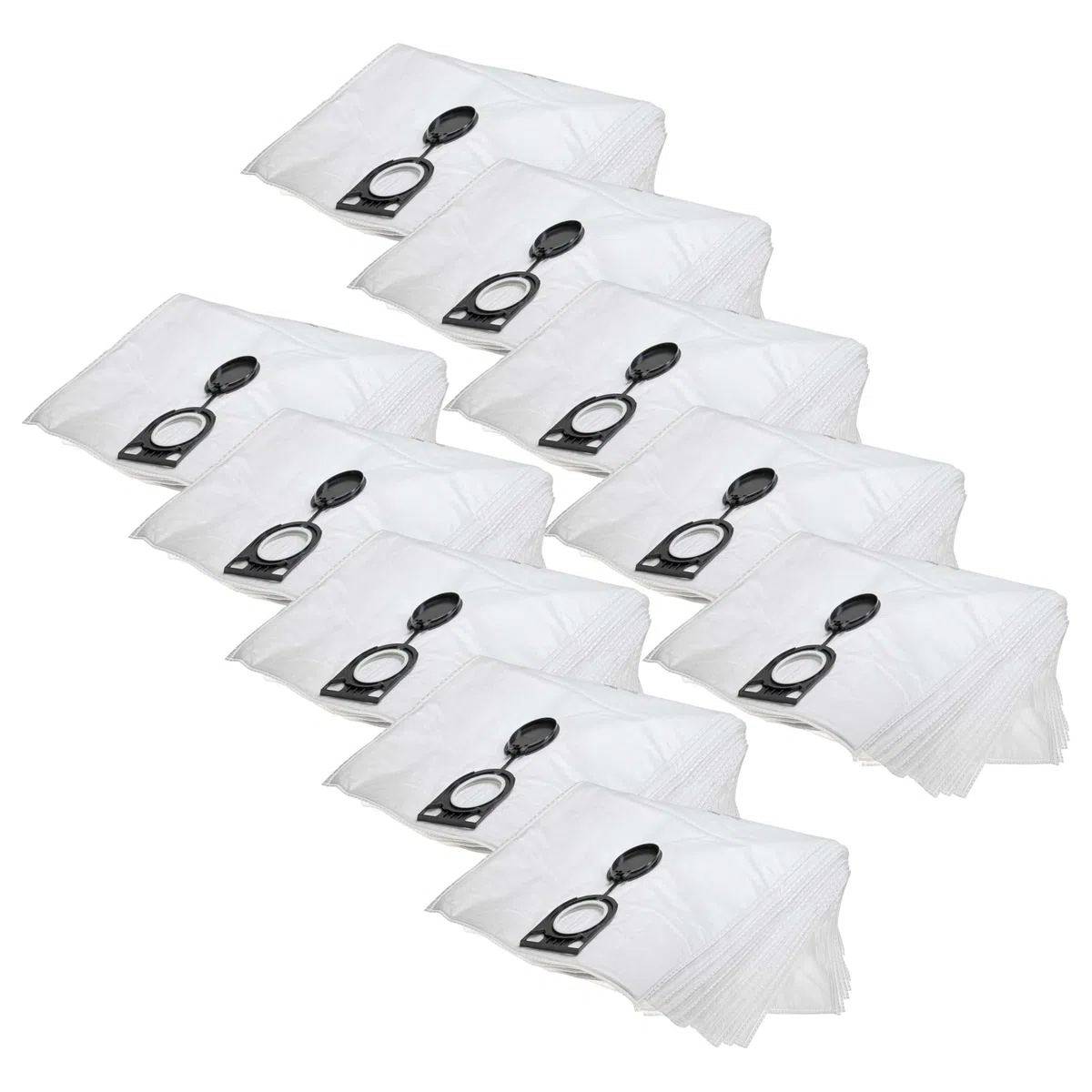 vhbw 100x sacchetto compatibile con BTI AR 1225 IS, NTS 20-A-L3, NTS 20 A, NTS 20 (A/H/M), NTS 20 A-2 aspirapolvere - 43cm x 32cm Bianco
